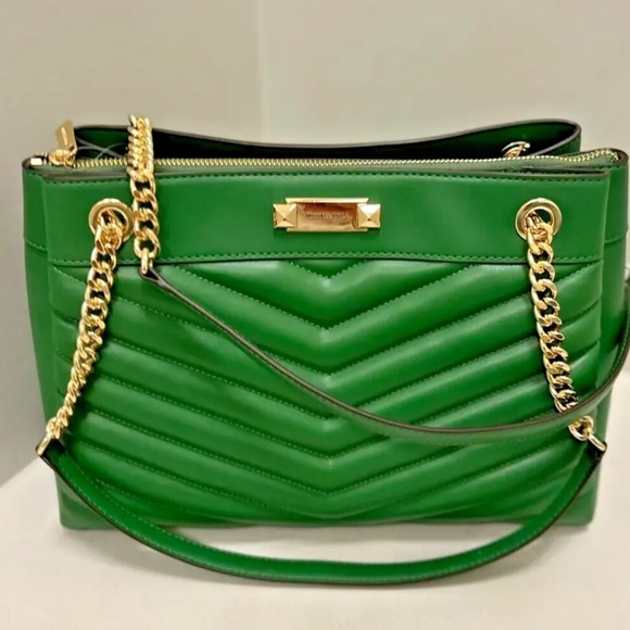 Michael Kors Whitney Women Ladies Medium Tote Shoulder Handbag Bag Green NWT